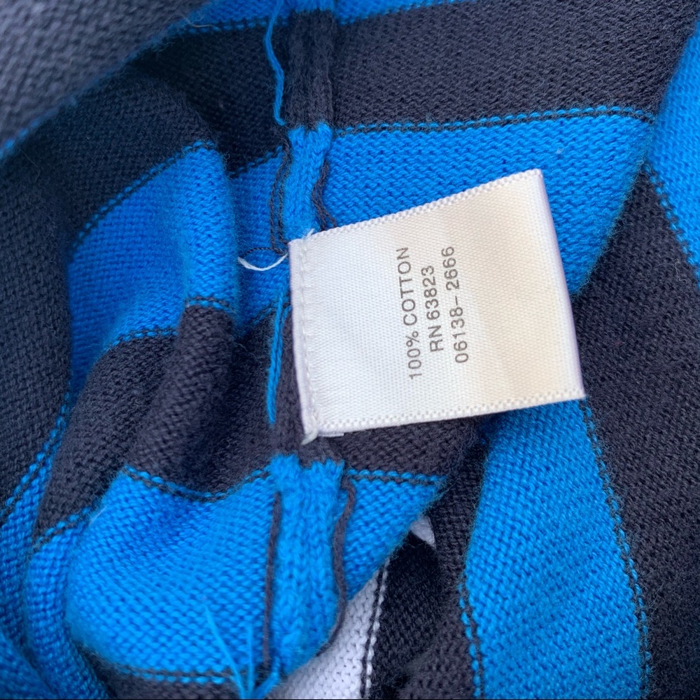 Christopher & Banks Striped Hooded Zip Sweater - Picture 7 of 7